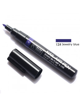 Ручка для 3D дизайну нігтів Blue Zoo 12 Jewelry Blue