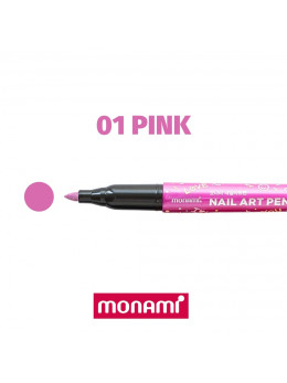Ручка для дизайну нігтів Monami 01 Pink