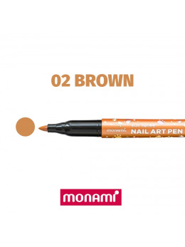 Ручка для дизайну нігтів Monami 02 Brown