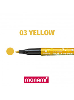 Ручка для дизайну нігтів Monami 03 Yellow