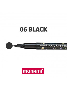 Ручка для дизайну нігтів Monami 06 Black