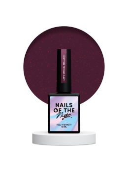 NailsOfTheNight Let’s special Bellucci — бордовий світловідбиваючий гель лак для нігтів, що перекриває в один шар, 10 мл