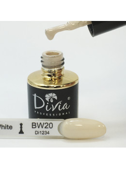  Гель-лак Divia Black & White №BW020