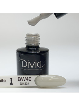  Гель-лак Divia Black & White №BW040