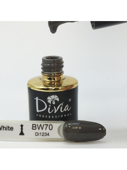 Гель-лак Divia Black & White №BW070