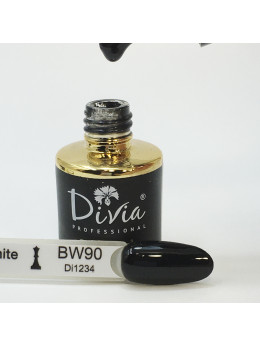  Гель-лак Divia Black & White №BW090