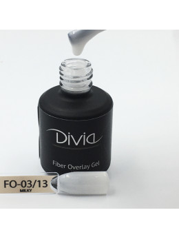  Divia fiber overlay gel (FO-03/13 - Milky), 8 мл