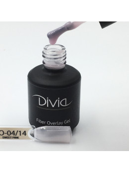  Divia fiber overlay gel (FO-04/14 - Sweet Pink), 8 мл