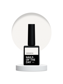 NAILSOFTHEDAY Cover base milk – ніжно-молочна камуфлююча база для нігтів, 10 мл