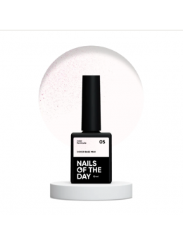 Base NAILSOFTHEDAY Cover NEW Formula (MILK) № 05, 10 мл shimmer