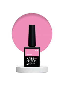 Nailsoftheday Cream base 04 – рожева база для чутливих нігтів, 10 мл