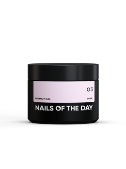 NailsOfTheDay Premium gel 03 — будівельний гель (молочно-рожевий френч), 30 мл