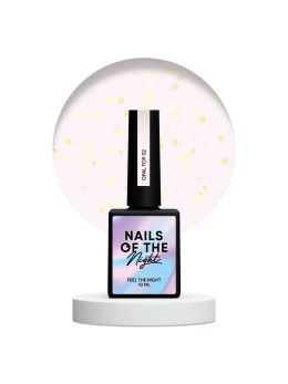 NailsOfTheNight Opal top 02— топ з опаловими блискітками на легкій молочній основі, без ЛШ та без уф-фільтрів для нігтів, 10 мл