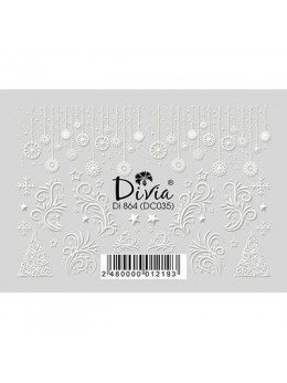 Divia - наклейки "3d" DI864 [DC035 - ЗИМА]