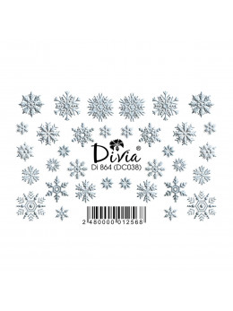 Divia - наклейки "3d" DI864 [DC038 - ЗИМА]