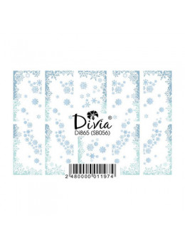 Divia - наклейки "слайдер" на білій підложці DI865 [SB056 - ЗИМА]