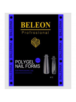 Beleon - Пластикові верхні форми для нарощування нігтів [13 - Ballerina] (120 шт/уп)