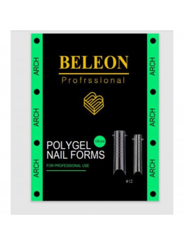 Beleon - Пластикові верхні форми для нарощування нігтів [12 - Arch] (120 шт/уп)