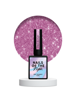 NAILSOFTHENIGHT Aperol gel polish — рожевий світловідбиваючий гель–лак для нігтів,10 мл