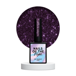 NailsOfTheNight Blackberry gel polish — фіолетовий світловідбиваючий гель–лак для нігтів,10 мл