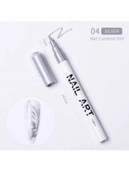 Ручка для  дизайну нігтів Born Pretty 04 Silver
