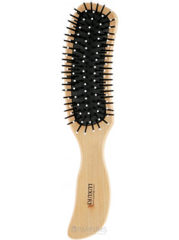 Luxury - Щітка масажна для волосся HB-03-09 середня дерев'яна
