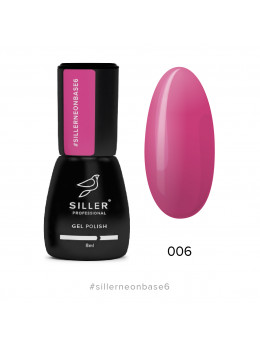 Siller NEON Base №6 - неонова база (яскраво рожевий), 8 мл