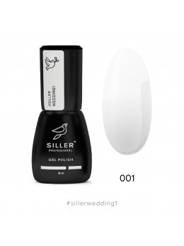  Гель-лак Siller Wedding №01 (холодний білий), 8мл