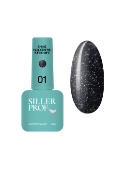 Топ із глянцевим ефектом Shine Holografic Top No Wipe №1, 8мл