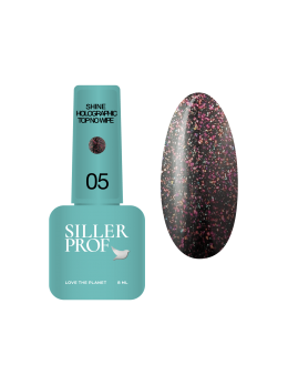 Топ із глянцевим ефектом Shine Holografic Top No Wipe №5, 8мл