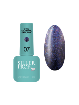 Топ із глянцевим ефектом Shine Holografic Top No Wipe №7, 8мл