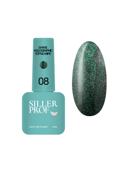 Топ із глянцевим ефектом Shine Holografic Top No Wipe №8, 8мл