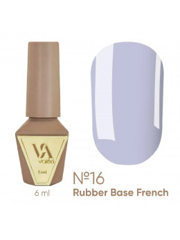 French Base Valeri № 16,(світлий сіро-ліловий, емаль),12 ml