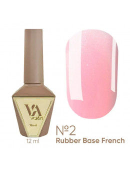 French Base Valeri № 02,(світло-рожевий зі срібним мікроблиском),12 ml