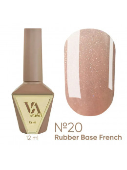 French Base Valeri № 20,(ніжно-персиковий з срібним мікроблиском),12 ml