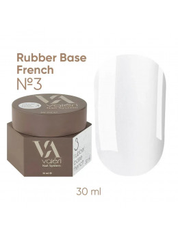 French Base Valeri № 03,(білий з золотим мікроблиском),30 ml