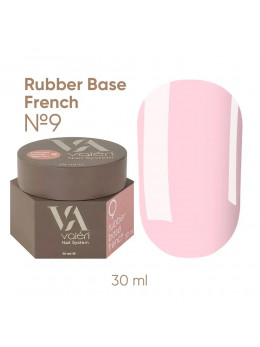 French Base Valeri № 09,(світло-рожевий, емаль),(30 ml)