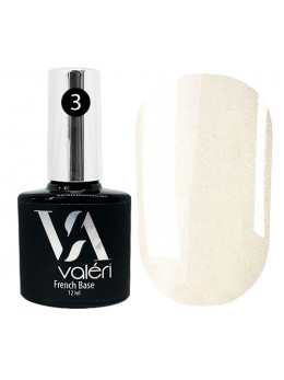French Base Valeri № 03,(білий з золотим мікроблиском),12 ml