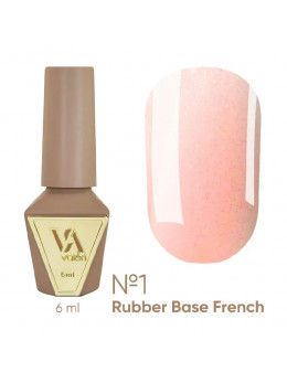 French Base Valeri № 01,(світло-рожевий з золотистим мікроблиском),6 ml