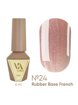 French Base Valeri № 24(коричнево-бежевий з золотистим мікроблиском​),6 ml