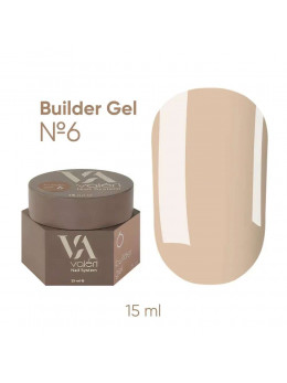 Гель для нарощування Valeri Builder Gel  №6, 15 мл