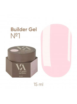 Гель для нарощування Valeri Builder Gel №1, 15 мл