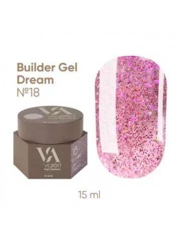 Гель для нарощення нігтів Valeri Dream Builder Gel, 018, 15 мл
