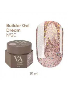 Гель для нарощення нігтів Valeri Dream Builder Gel, 020, 15 мл